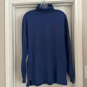 POLO RALPH LAUREN  men’s blue turtleneck, Medium